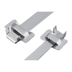 Pre-Cut Stainless Steel Strap with Tiger Teeth Buckle - Type 201